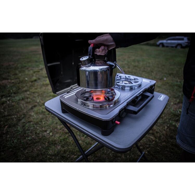 Coleman HyperFlame FyreCadet 2 Burner Stove Black