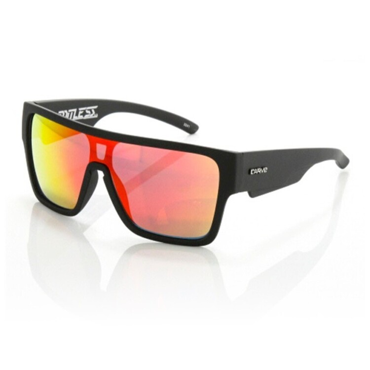 Carve Limitless Sunglasses Matt Black & Orange Iridium One Size Fits Most
