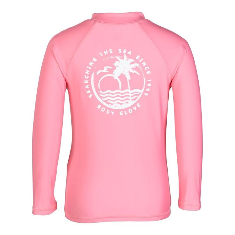 Body Glove Kids' Long Sleeve Search The Sea Rash Vest Pink