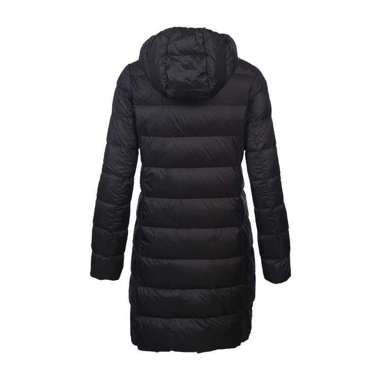 Cape Women's Travel-Lite Long Line Hooded Puffer Jacket Black