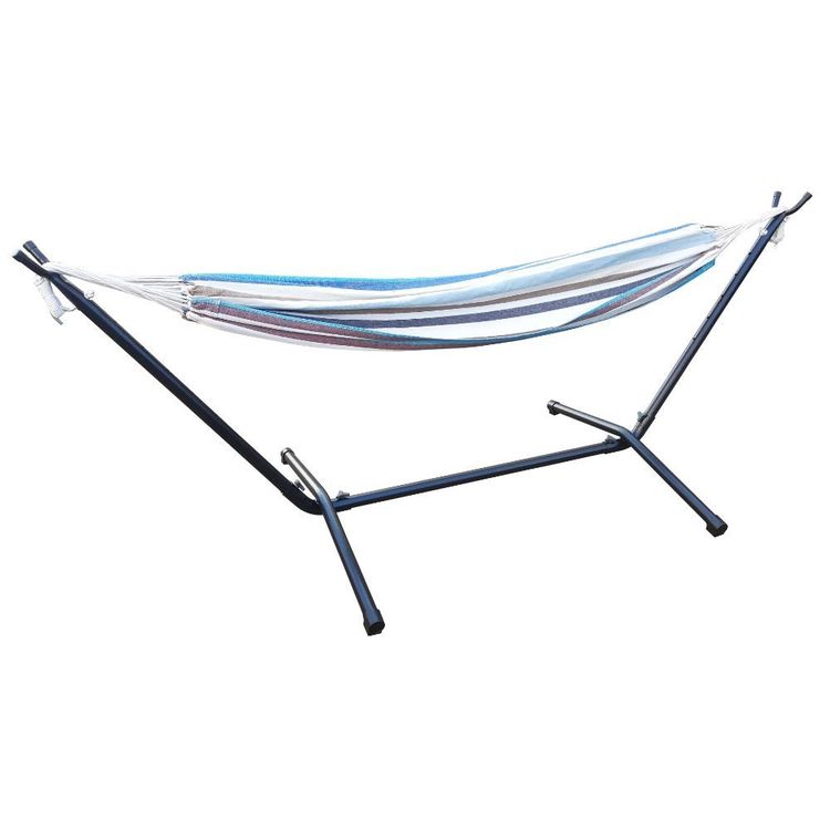 Spinifex Deluxe Hammock Combo with Stand Blue/White Multicoloured