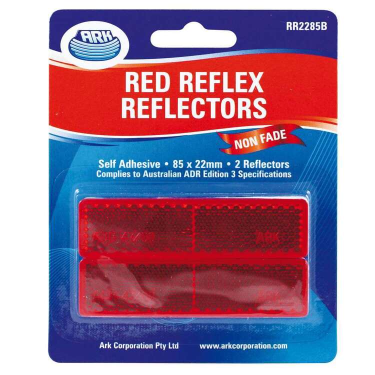 Ark Trailer Reflector 22x85mm Red
