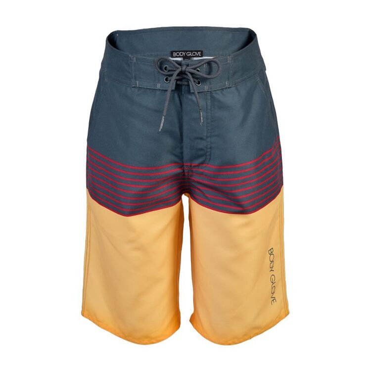 Body Glove Kids Block Striped Swim Shorts Burgundy