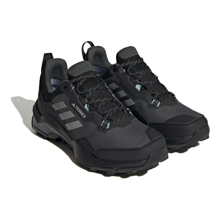 adidas Women's Terrex AX4 Gore-Tex Trail Shoes Core Black, Grey Three & Mint