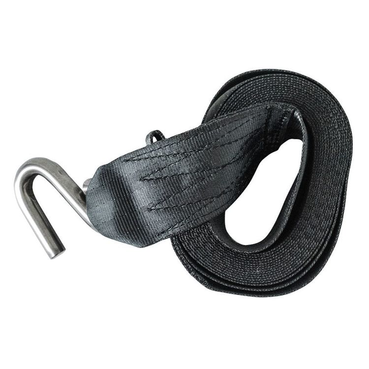 Atlantic Webbing Strap Spare 6m S Hook Black