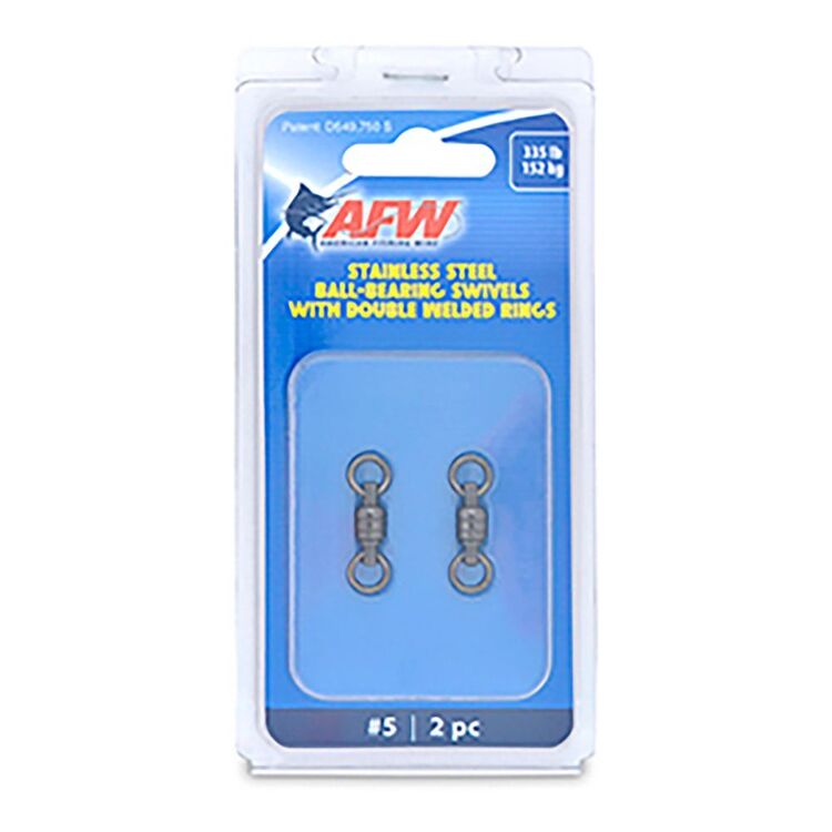 AFW Ball-Bearing Stainless Steel Swivels Grey