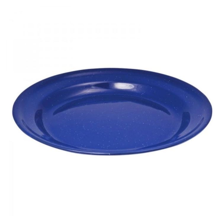 Campfire Enamel Flate Plate Navy 26cm