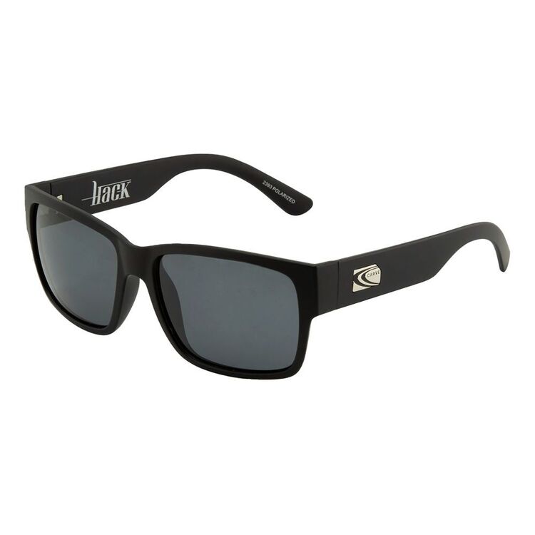 Carve Hack Sunglasses Matt Black & Grey Polarised One Size Fits Most