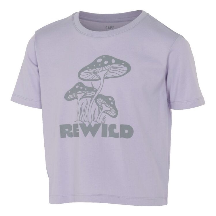 Cape Youth Girl's Rewild Tee Lavender