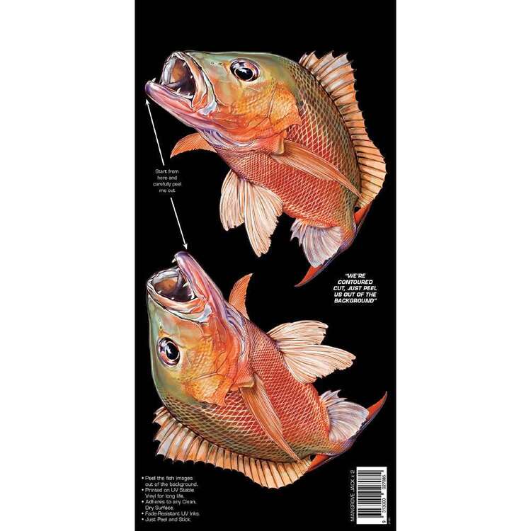 AFN Retro Style Fish Sticka Mangrove Jack Orange