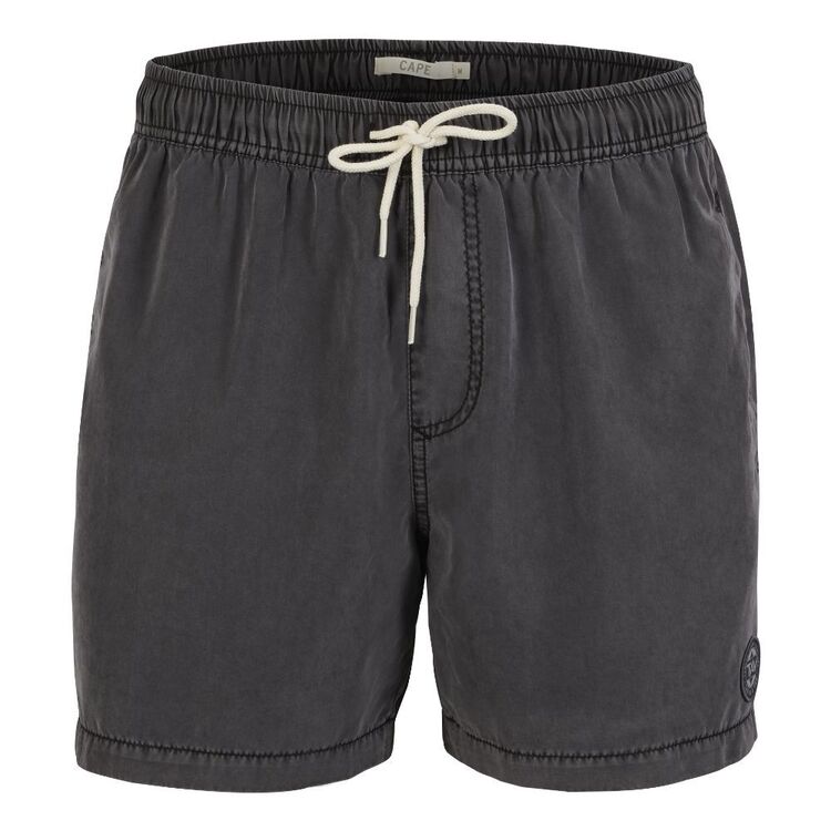 Trip In A Van Men's Washed Volley Shorts Washed Black