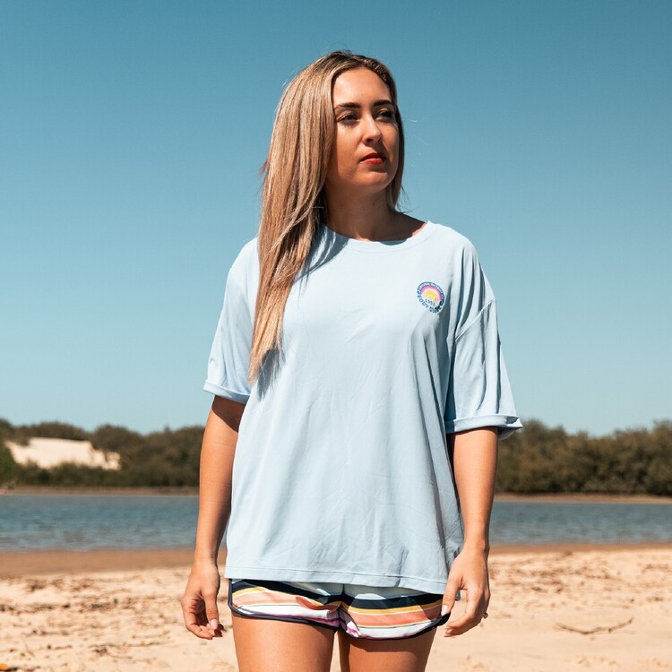 Body Glove Women's Surf Short Sleeve Tee Sky