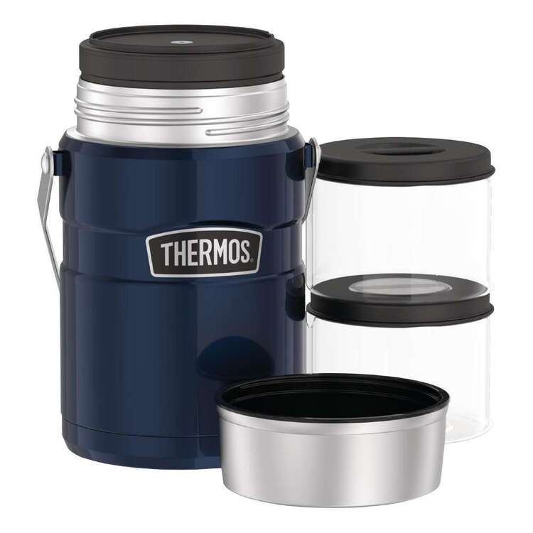 Thermos King&acirc;&bdquo;&cent; Big Boss Stainless Steel Food Jar Navy 1.39L