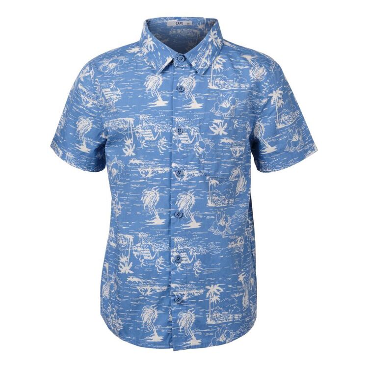 Cape Youth Summer Fun Shirt White & Navy