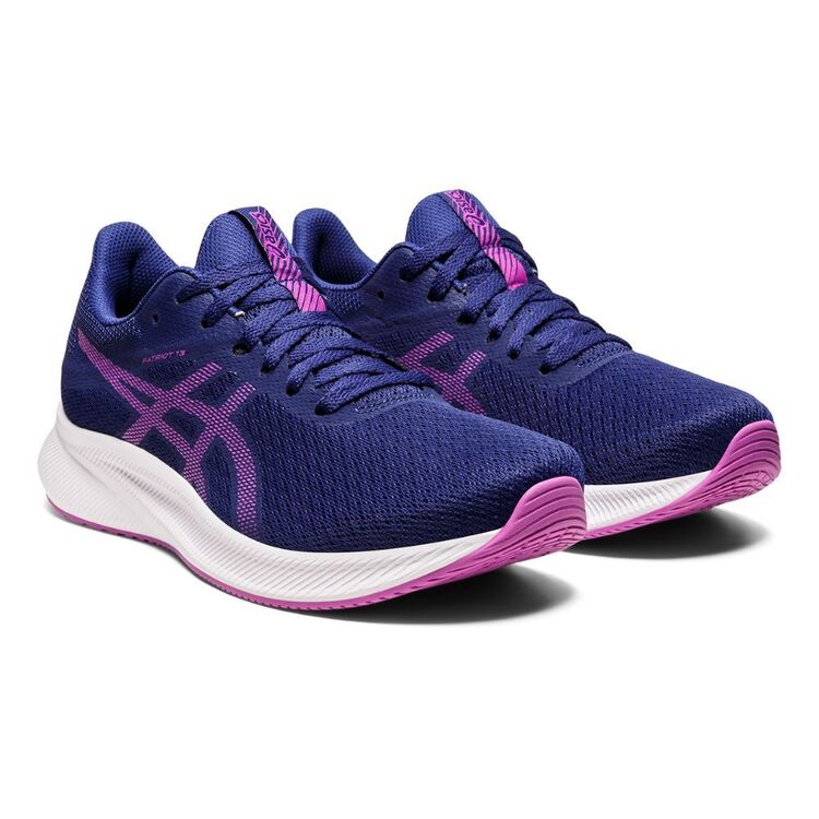 ASICS Women's Patriot 13 Running Shoes Dive Blue & Orchid