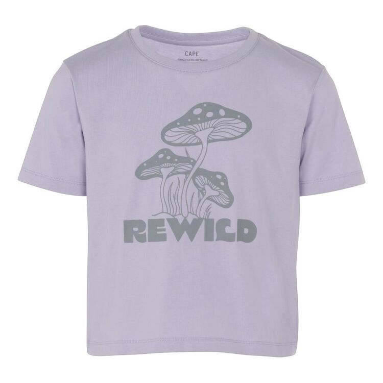 Cape Youth Girl's Rewild Tee Lavender