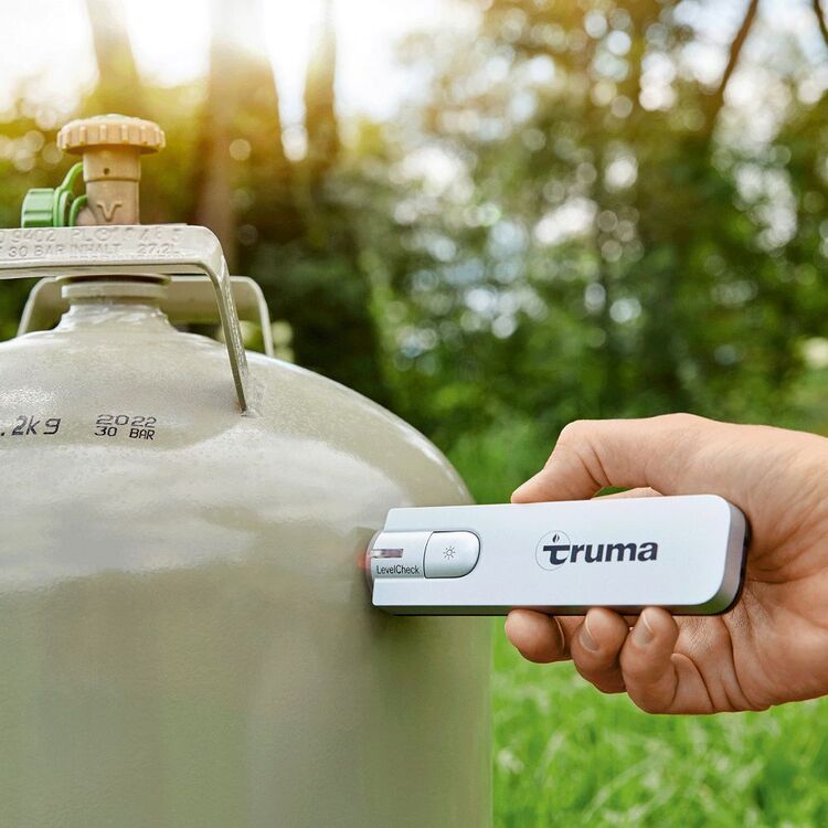 Truma Gas Bottle Level Check Silver & Black