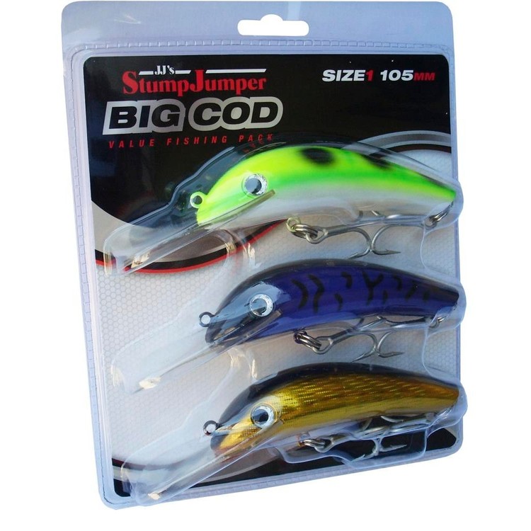 StumpJumper Big Cod Lure 3 Pack