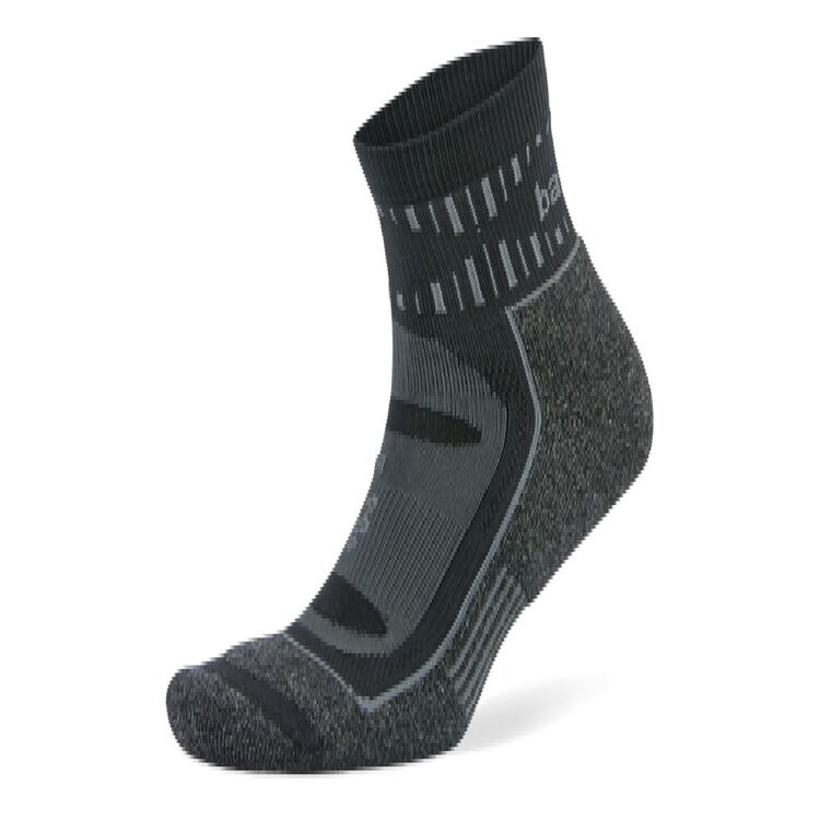 Balega Unisex Blister Resist Quarter Socks Grey & Black