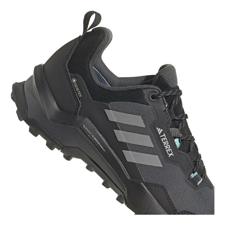 adidas Women's Terrex AX4 Gore-Tex Trail Shoes Core Black, Grey Three & Mint