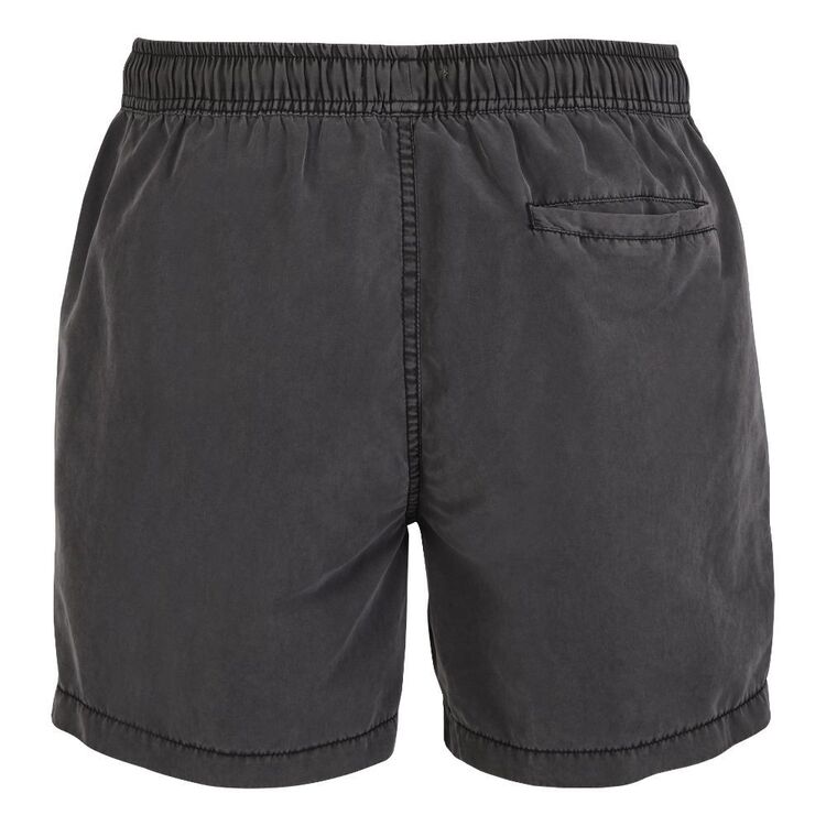Trip In A Van Men's Washed Volley Shorts Washed Black
