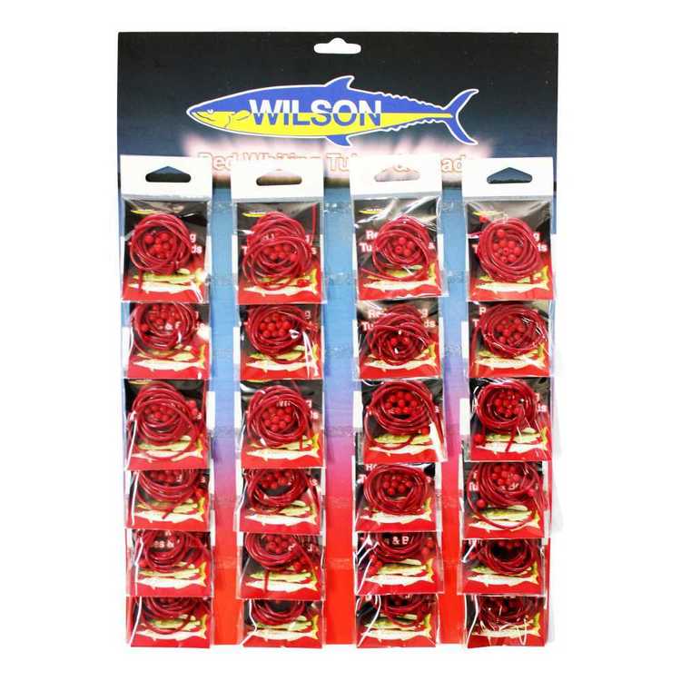 Wilson Red Whiting Plastic & Beads