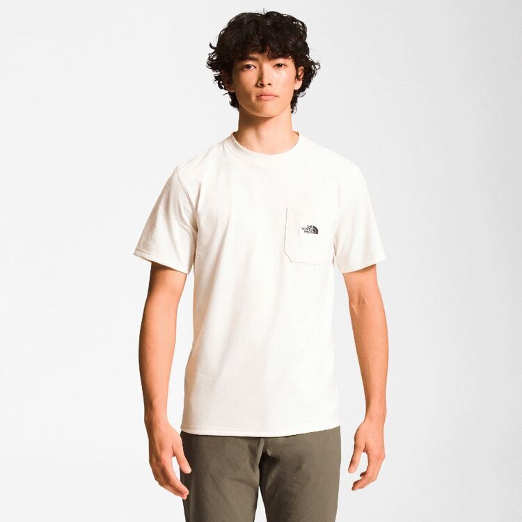 The North Face Men's Heritage Patch Short Sleeve Tee Gardenia White