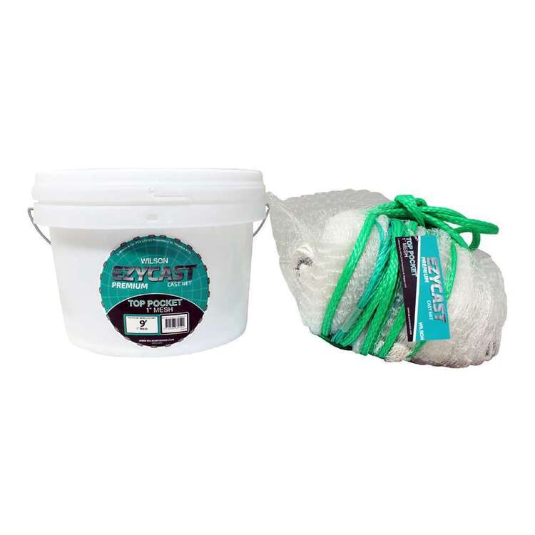Wilson Ezy Cast Mono Net 9' x 1'' Top Pocket .3mm Clear