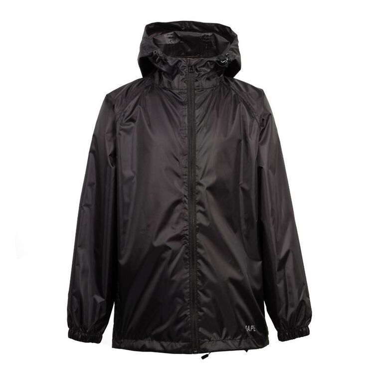 Cape Kids' Pack It Rain Jacket Black