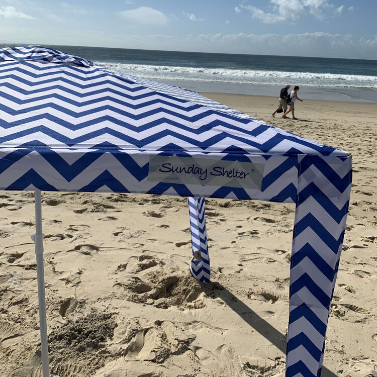 Sunday Shelter Blue & White Medium