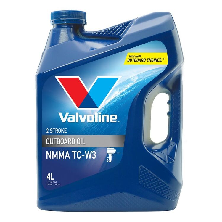 Valvoline 2 Stroke Outboard 4L Marine Oil Black 4 L