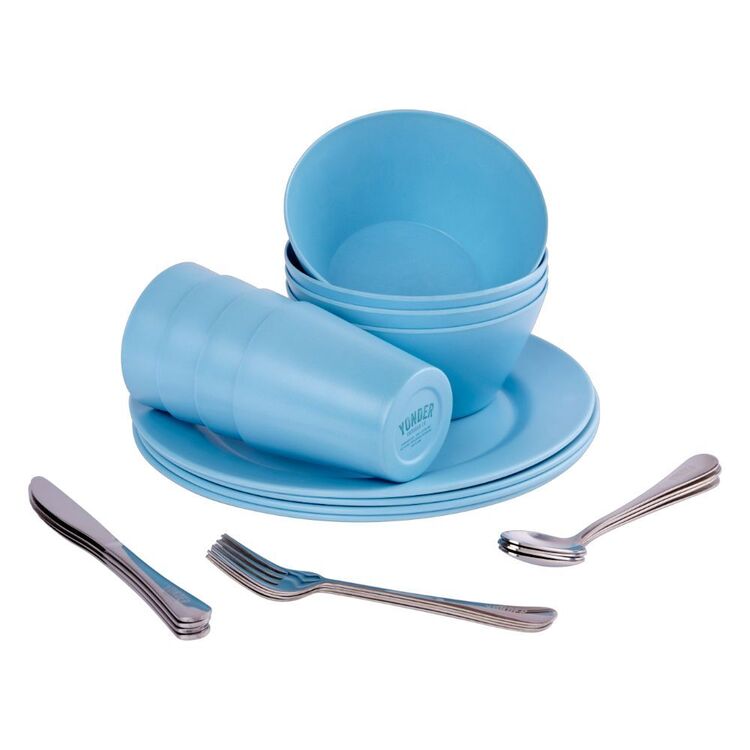 Yonder 4 Person Bamboo Dining Set