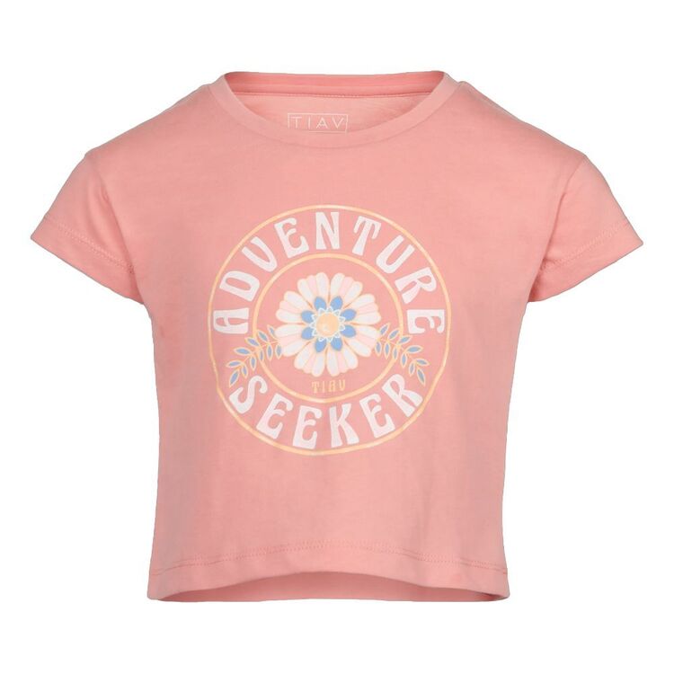 Trip In A Van Kids Adventure Seeker Tee Coral