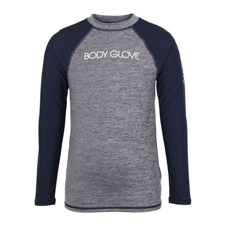 Body Glove Youth Marle Long Sleeve Rash Vest Grey