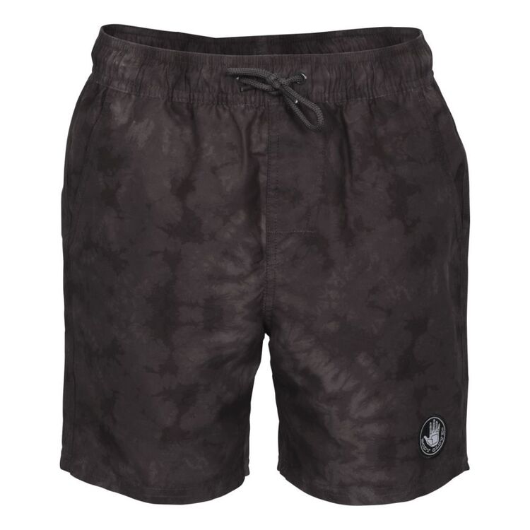 Body Glove Youth Boy's Tie Dye Swim Shorts Charcoal