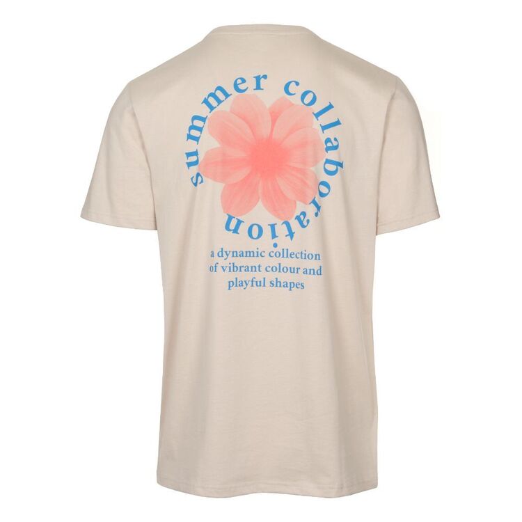 Cape Men's Floral Tee Stone