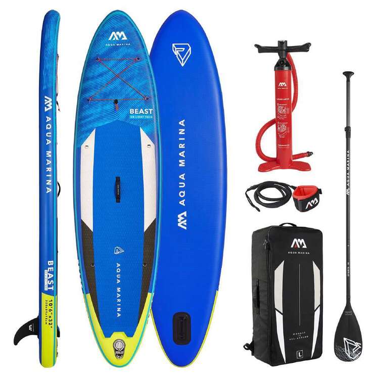Aqua Marina Beast 10'6'' Inflatable SUP with Paddle Blue