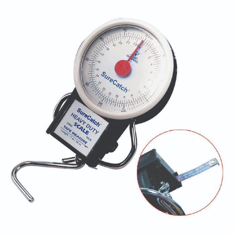 SureCatch Heavy Duty Scale & Tape Measure White & Black