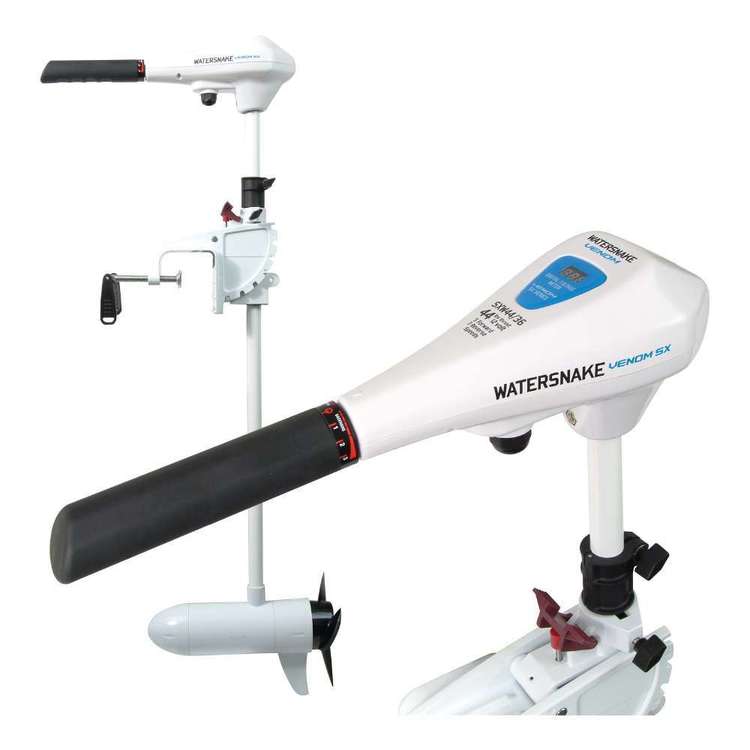 Watersnake Venom SXW Transom Mount Electric Motor 44lb White 44 lb