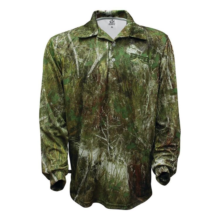Big Fish Bush Camo Sublimated Fishing Shirt Camo