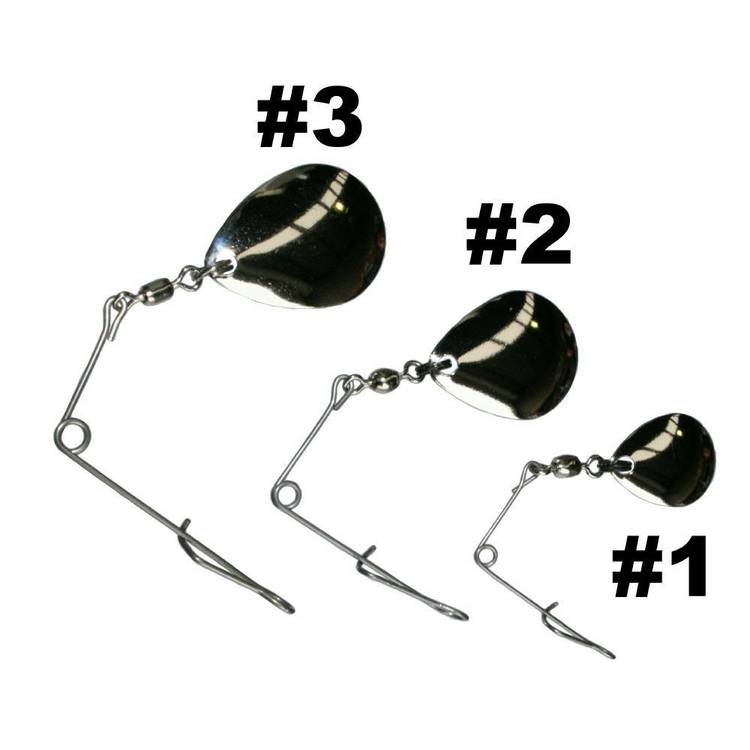 Tackle Tactics Jig Spinners Silver