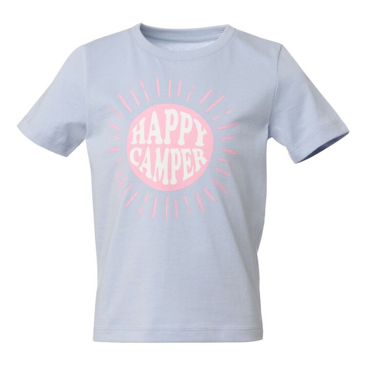 Cape Kids Girl's Happy Camper Tee Blue