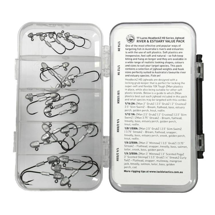 Tackle Tactics HeadlockZ HD Jig Heads Value Pack Alloy
