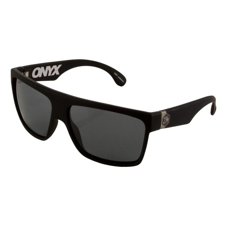 Carve Onyx Sunglasses Matt Black & Grey Polarised One Size Fits Most