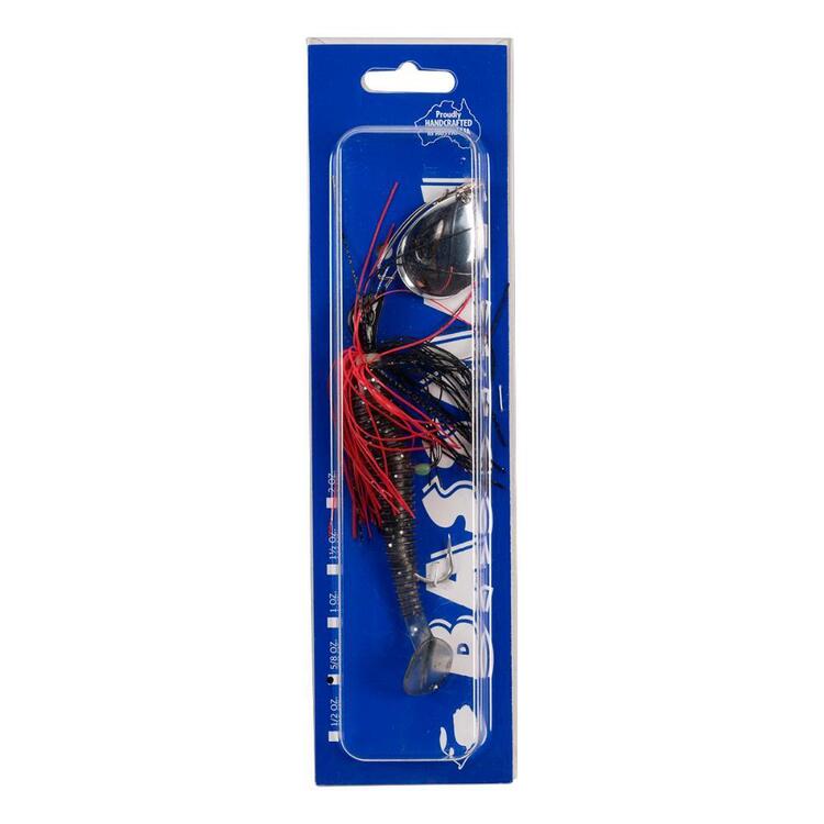 Bassman Codman DT Pre-Rigged 5/8oz Spinnerbait Black / Red