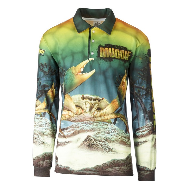 Bigfish Muddie Sublimated Polo Shirt Green & Yellow