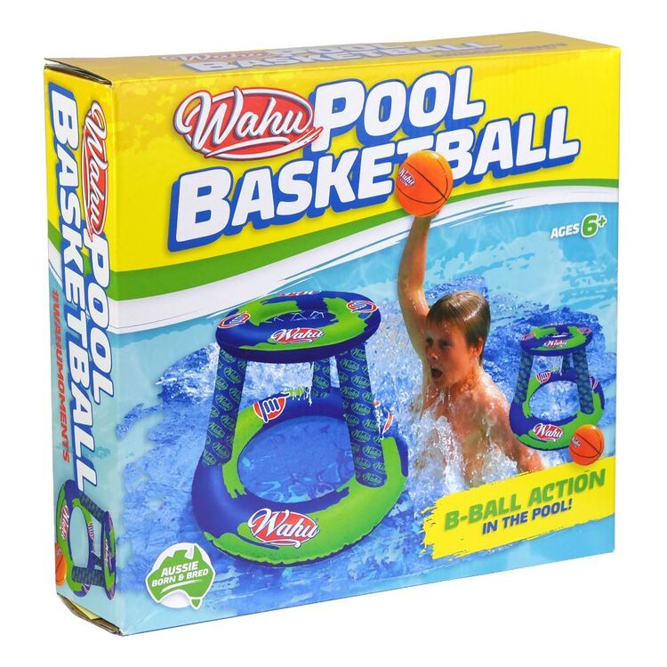 Wahu Pool Inflatable Basketball Blue & Green