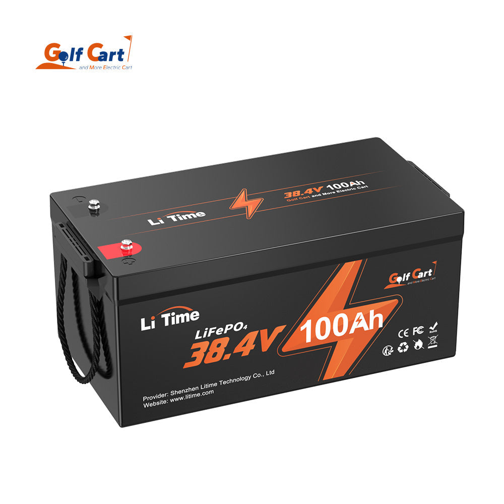 LiTime 36V 100Ah Lithium Golf Cart battery, 200A BMS, 3840Wh Energy
