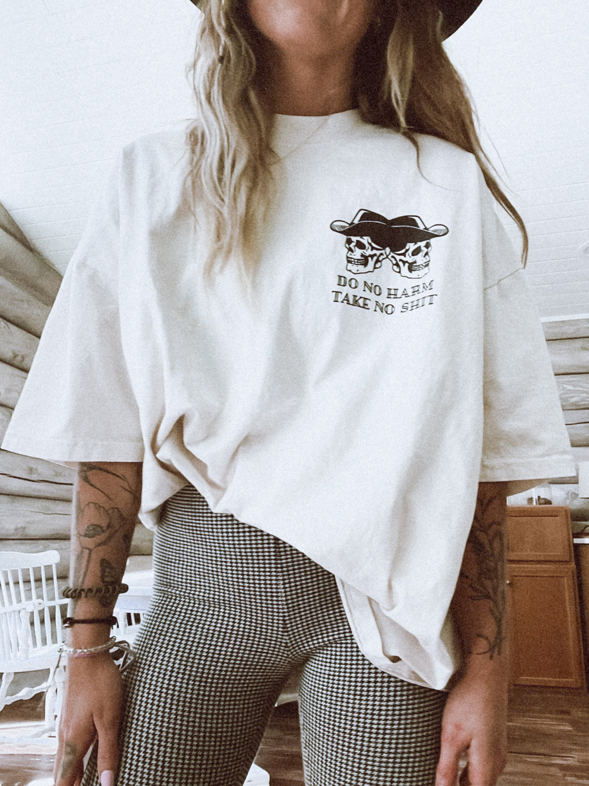 Do No Harm Cowboy Skelly T-Shirt