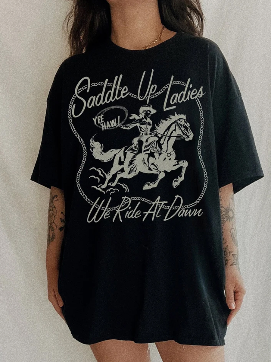 Saddle Up Ladies Tee T-Shirt